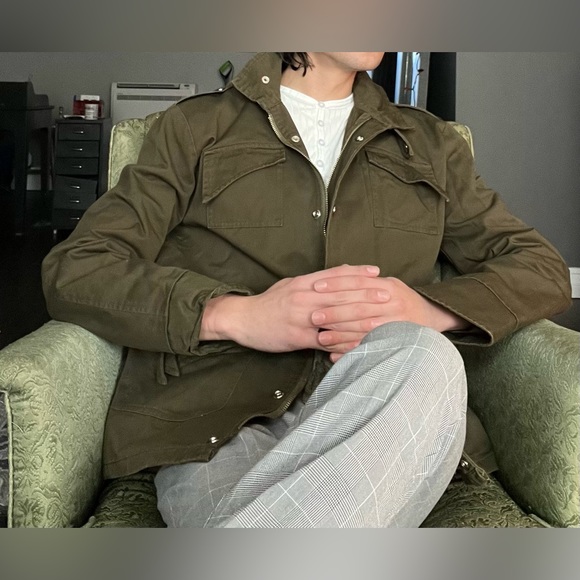 Green Army Style Jacket - Picture 2 of 3